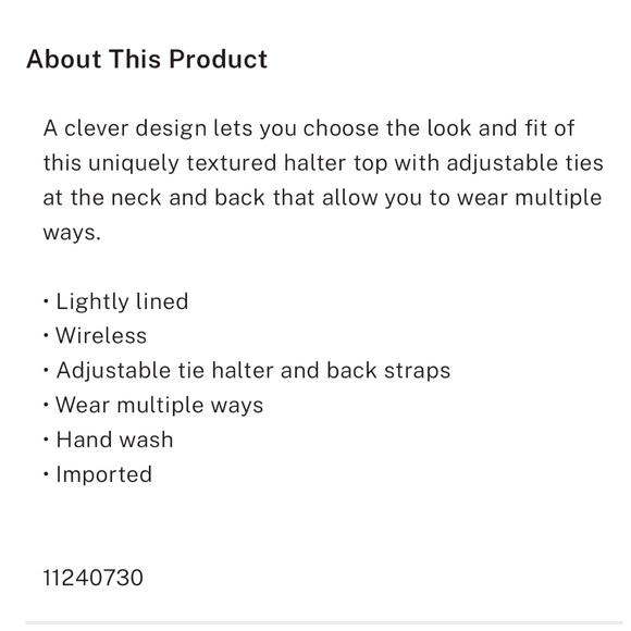 VS MULTIWAY HALTER BIKINI TOP XXL NWT - Picture 5 of 5